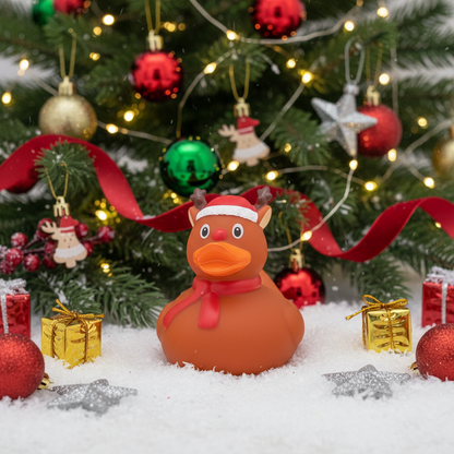 Santa Claus Duck Reindeer