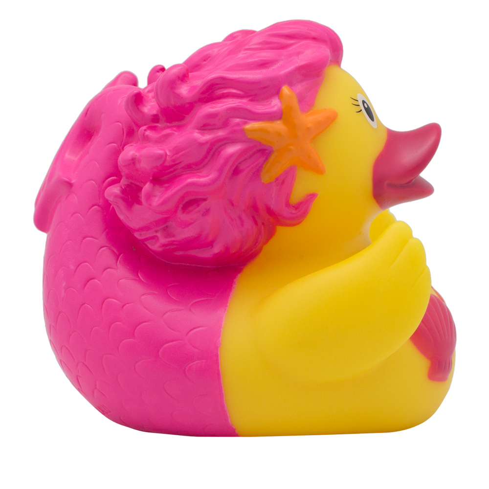 Pato de sirena de rosa