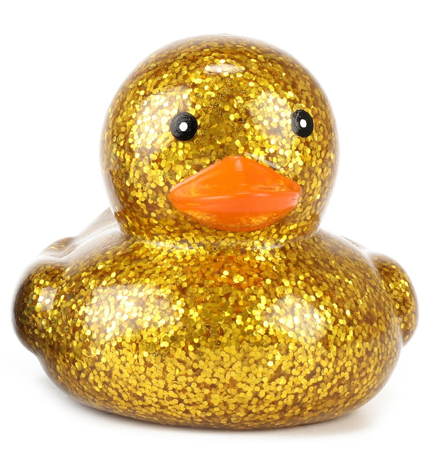 Pato de glitter amarelo