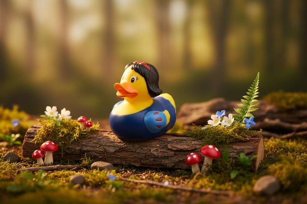 Branco de neve de pato