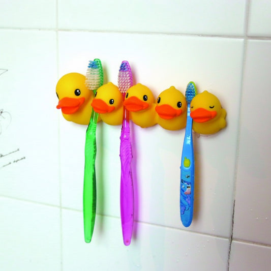 Dot cepillo de dientes Family Duck amarillo