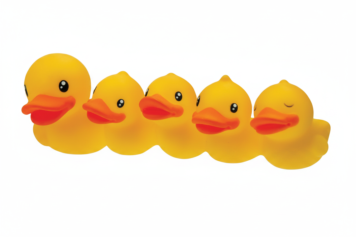 Dot dentes da escova de dentes pato amarelo