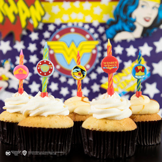 *Bougies d'anniversaire Wonder Woman (Set de 10)