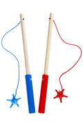 Set di 2 Canne per Pesca alle Anatre - Rosso & Blu