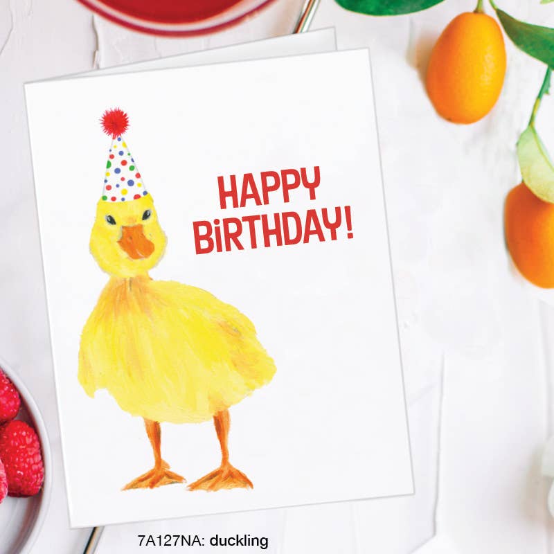 Carte d'Anniversaire Canard