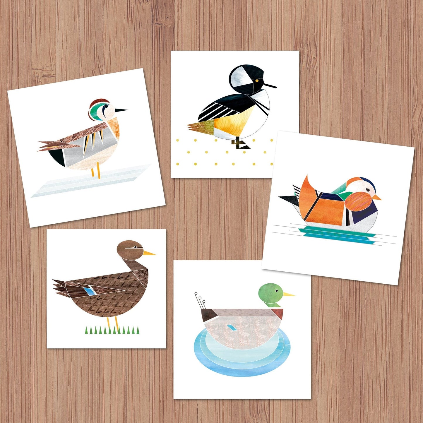 Crowned Harle Duck Greeting Card