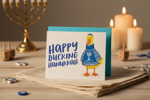 Carte d'Hanoucca Canard