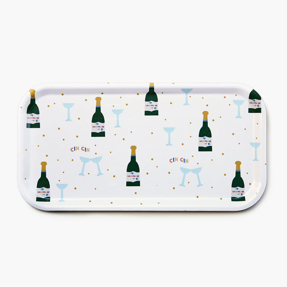 CHAMPAGNE Rectangular Serving Tray - 43x22 cm