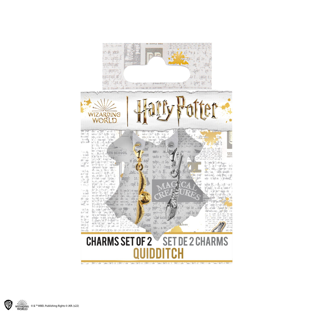 Lot de 2 breloques Harry Potter - Quidditch
