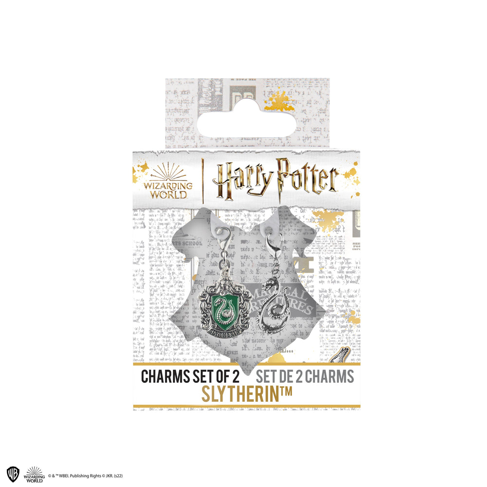 Lot de 2 breloques Harry Potter - Serpentard