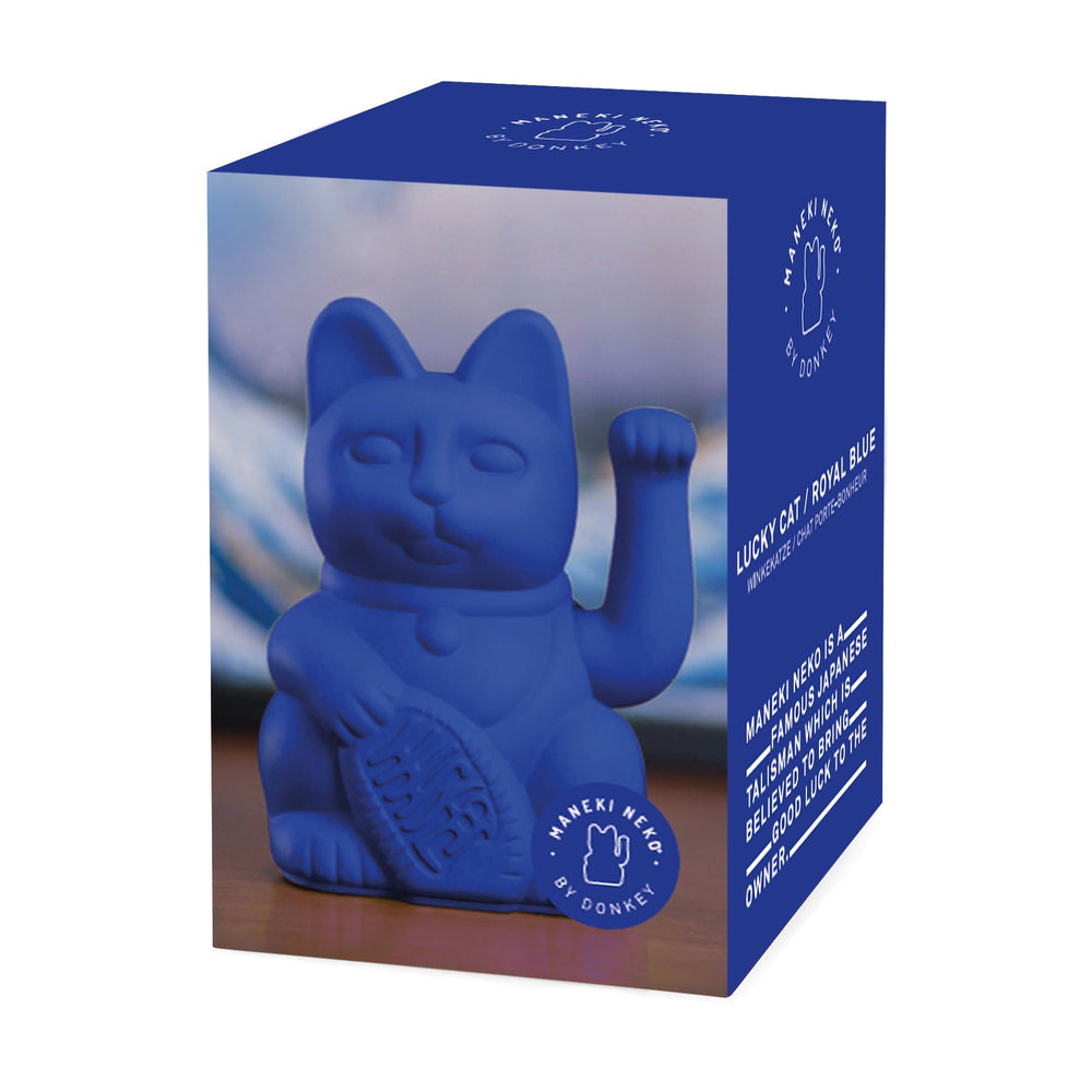 Chat Chanceux Bleu Royal