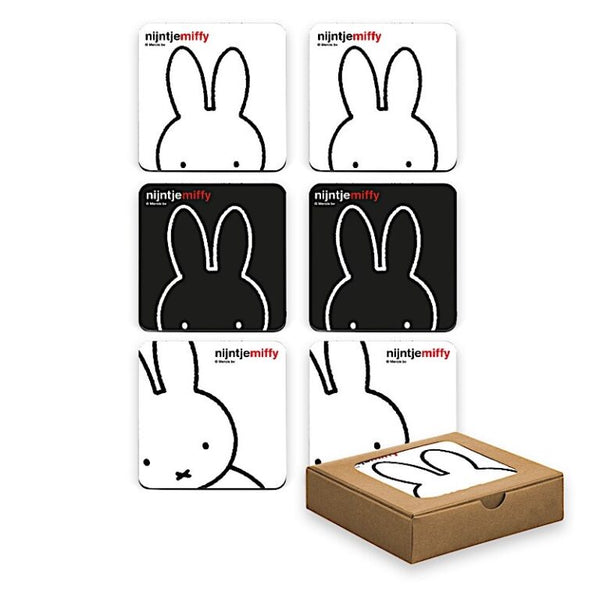 Confezione da 6 sottobicchieri Miffy Rabbit 