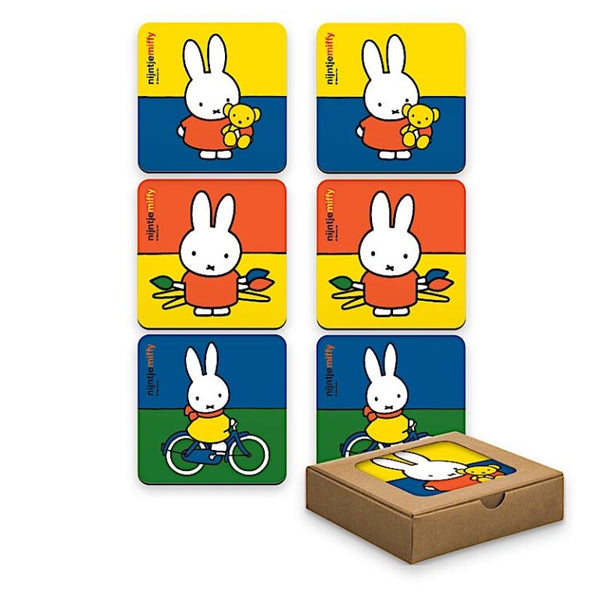 Confezione da 6 sottobicchieri Miffy Rabbit 