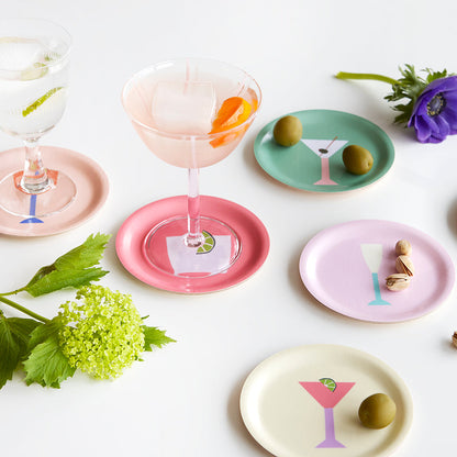 COCKTAILS Set of 6 Coasters - 11cm