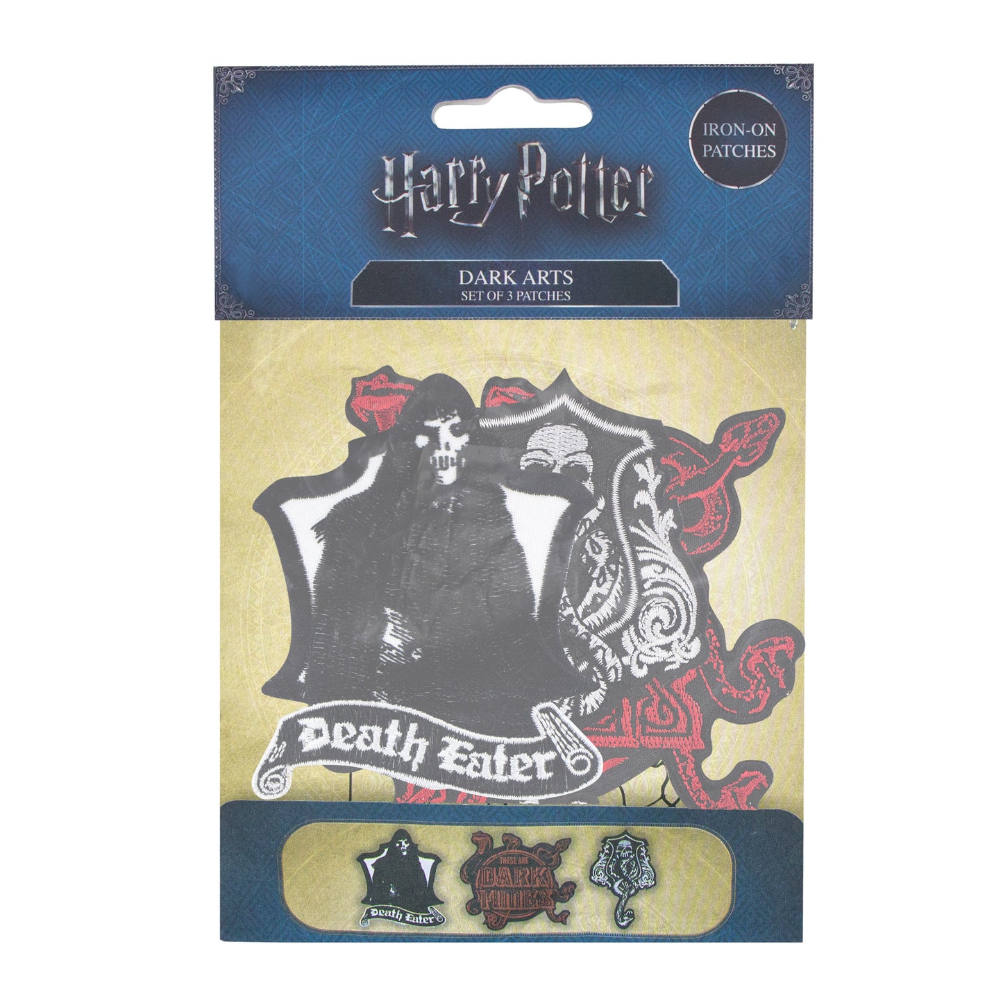 Set de 3 Écussons Deluxe Harry Potter Marque des Ténèbres
