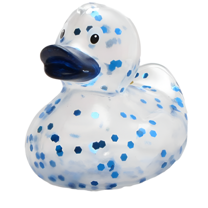 Blue Glitter Duck