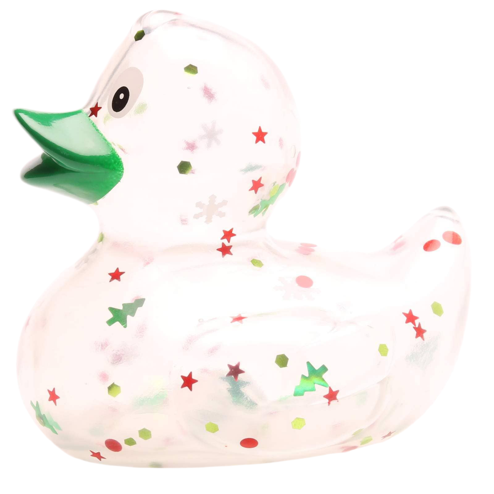 canard classique a paillettes de noel vert