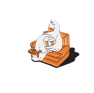Broche Pato Branco - Filme e Relaxamento