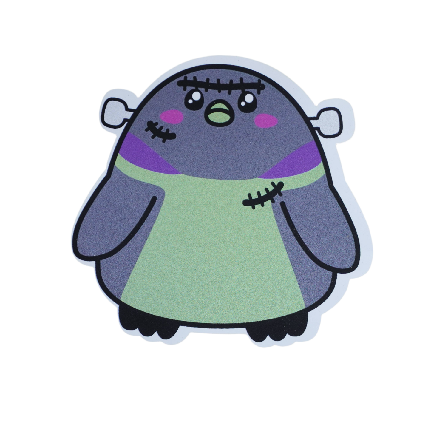 Autocollant Pingouin Halloween Frankenstein