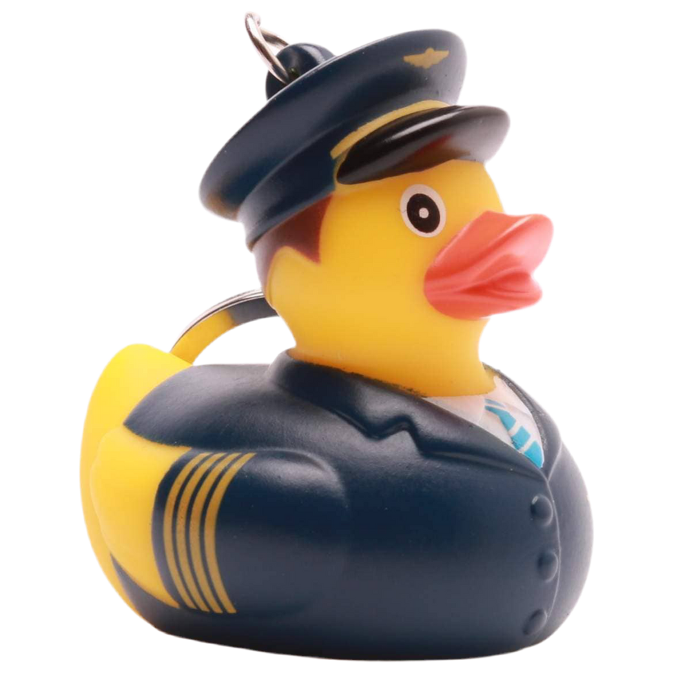 アヒルのキーホルダー - 航空パイロット