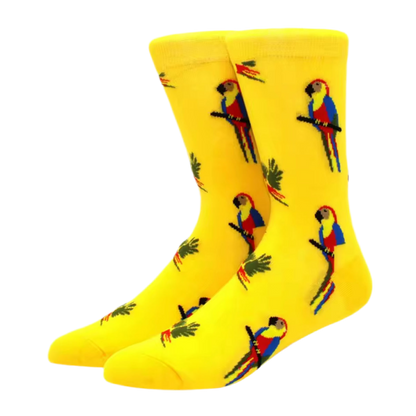 Calcetines de loro tropical