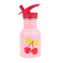 Petite gourde en inox - Cerises joyeuses