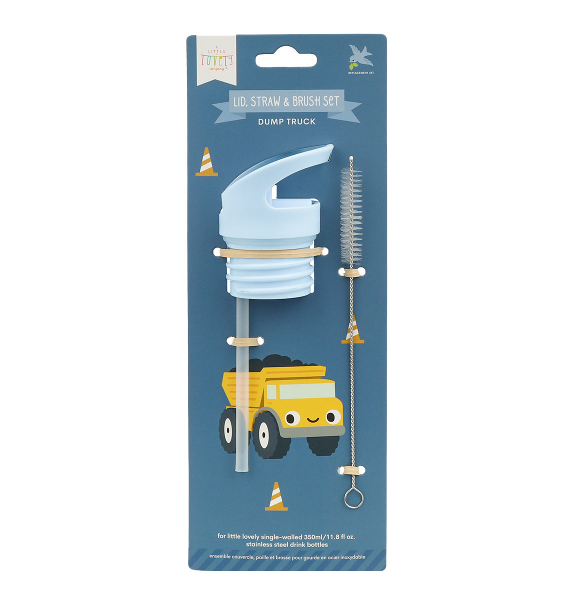Kit bouchon, paille et goupillon - Camion-benne