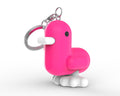 Neon Pink Duck Key Ring
