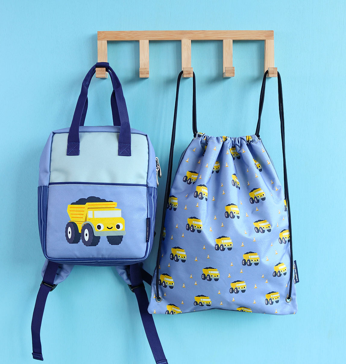 Sac à cordons enfant - Camion-benne – vue 6 – A Little Lovely Company