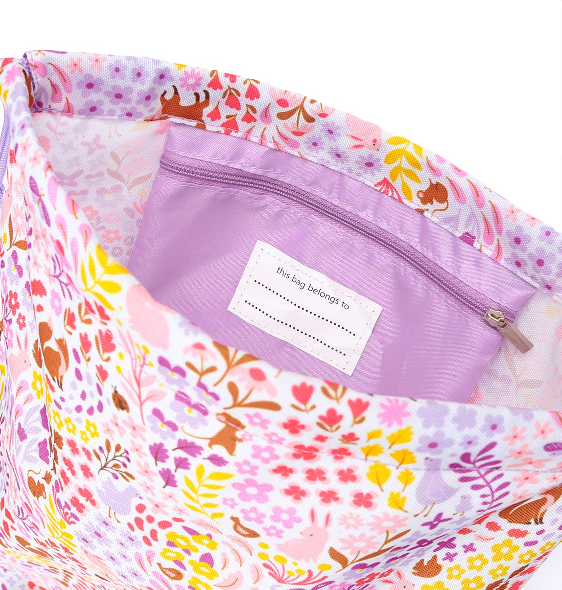 Sac à cordons enfant - Jardin fleuri – vue 5 – A Little Lovely Company