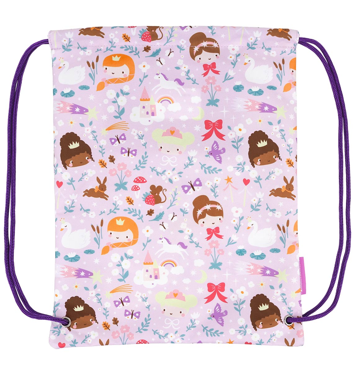 Sac à cordons enfant - Princesses – vue 4 – A Little Lovely Company