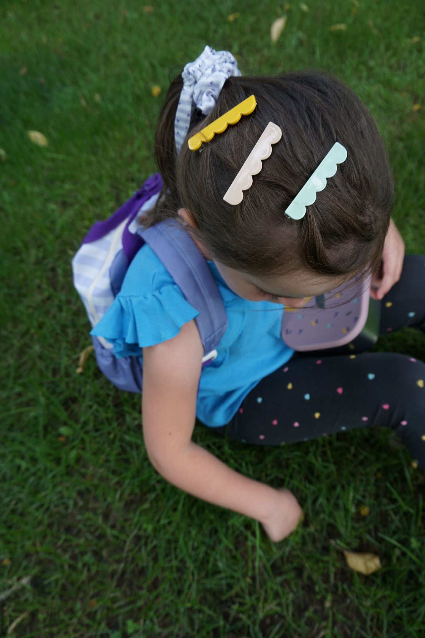 Set mit 2 Haarspangen Maxi Lila