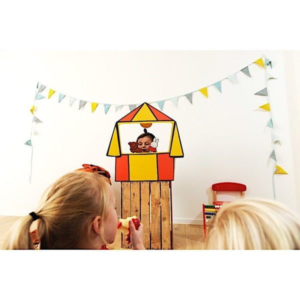 Teatro delle marionette di cartone di Miffy il coniglio 
