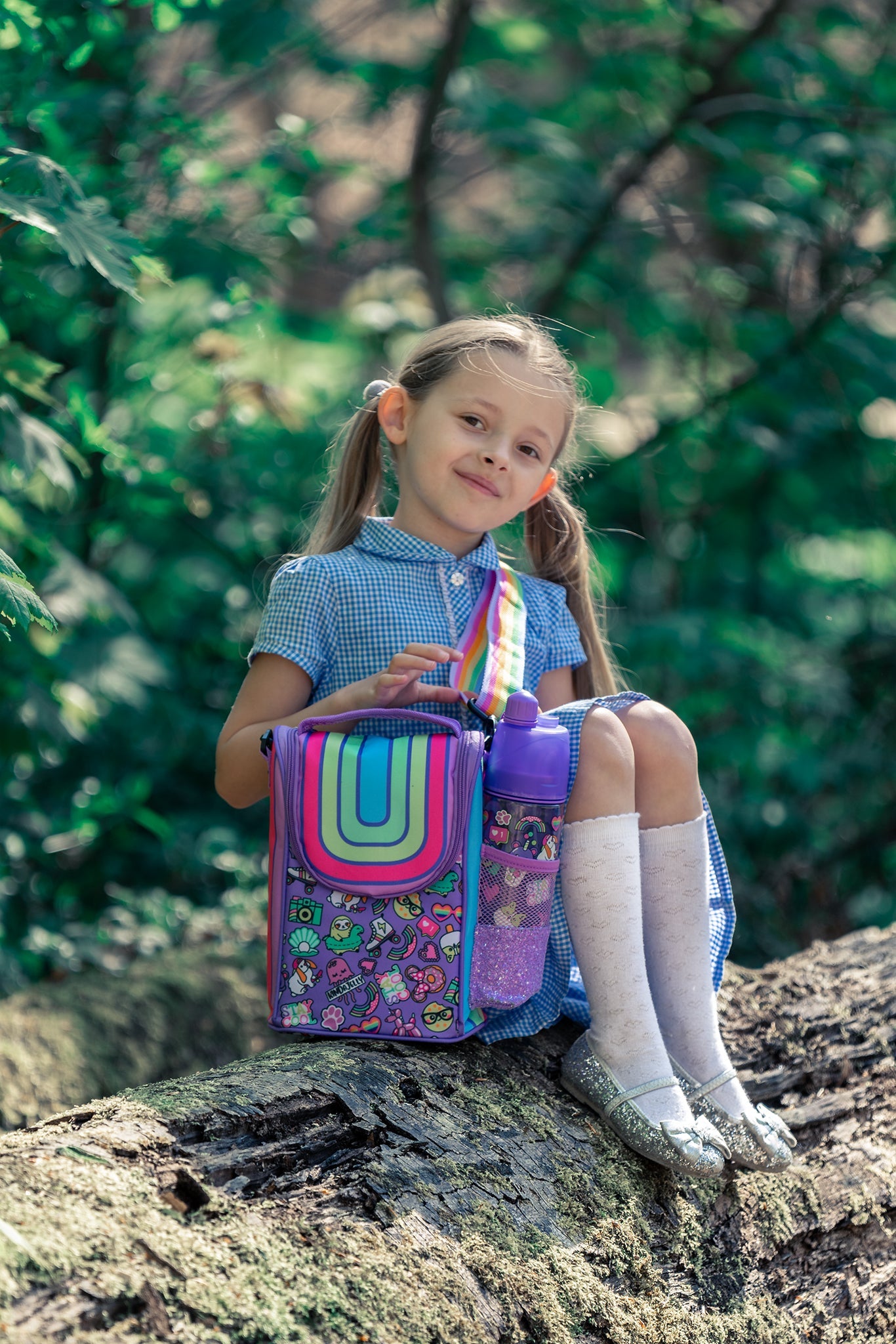 Sac repas avec bandoulière – Strap Lunch Bags – arc-en-ciel Smile