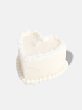 Sweetie Candle Heart Cake White