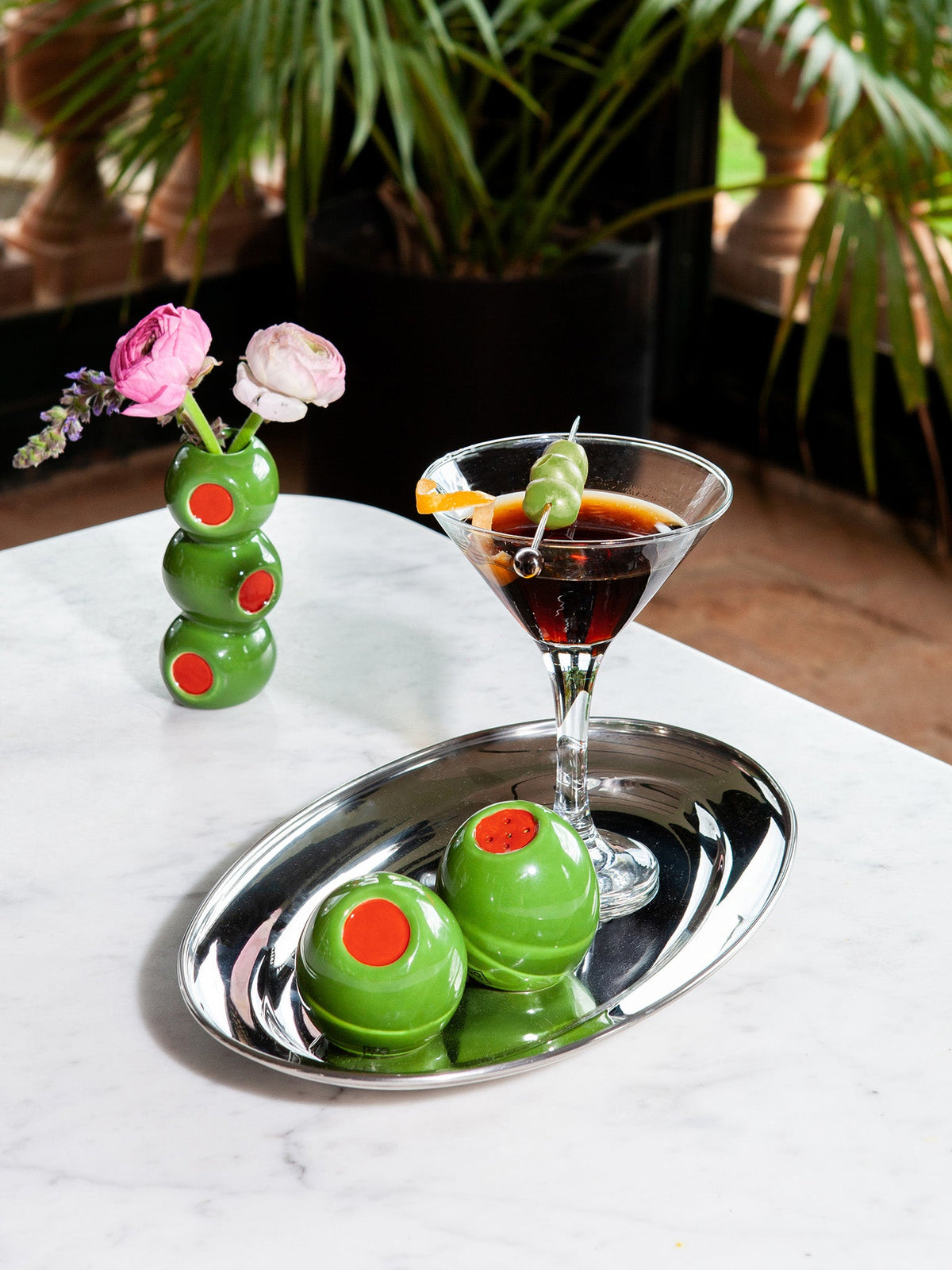 Salière et poivrière Olives « Olivia »