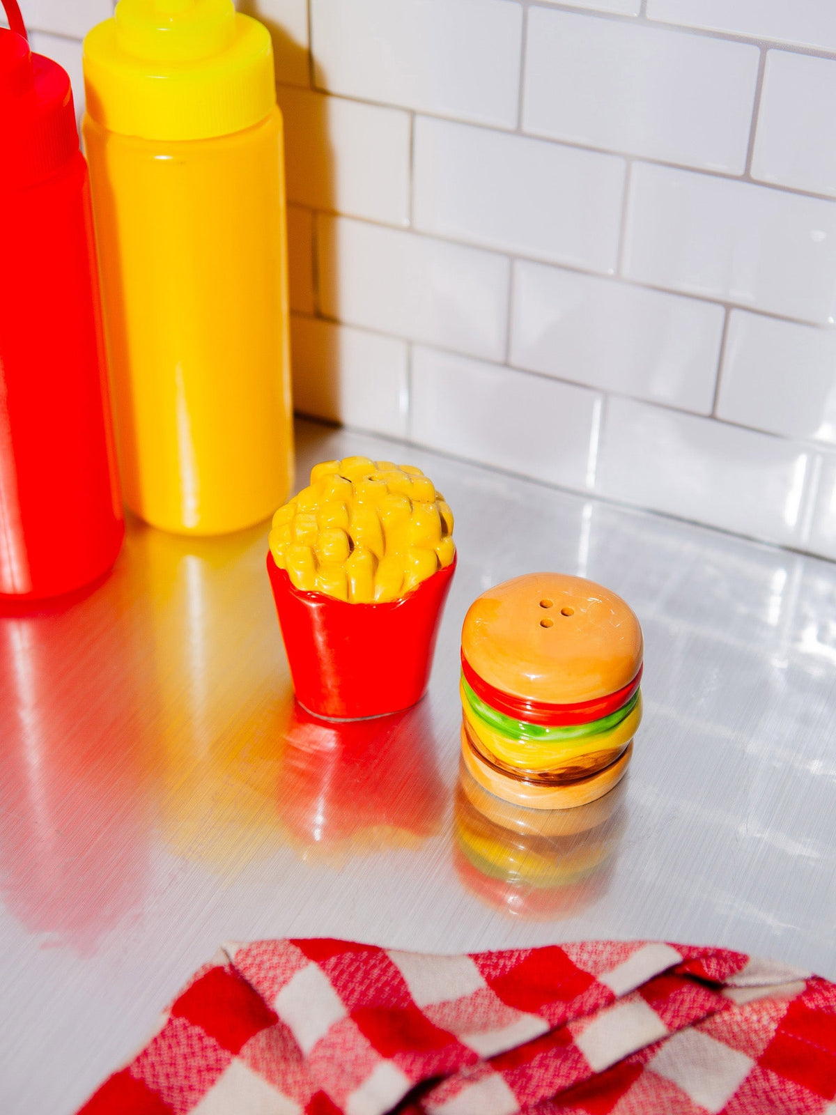 Salière et poivrière Fast Food - Fries & Burger