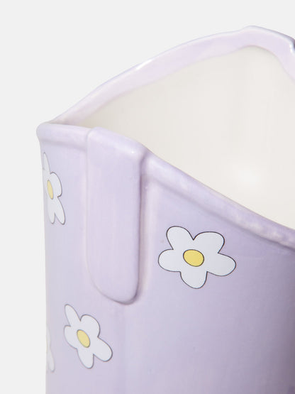 Rodeo Cowboy Boot Vase Lilac
