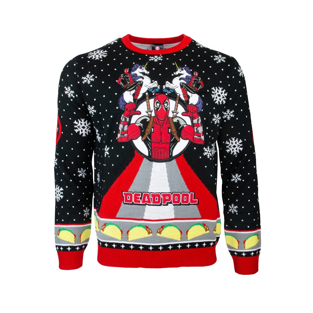 Suéter de Navidad Deadpool Unicornio