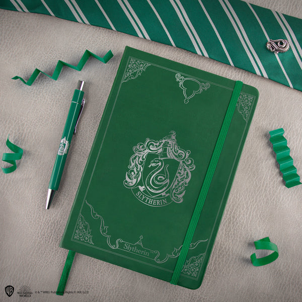 Deluxe Slytherin Notebook and Pen Set