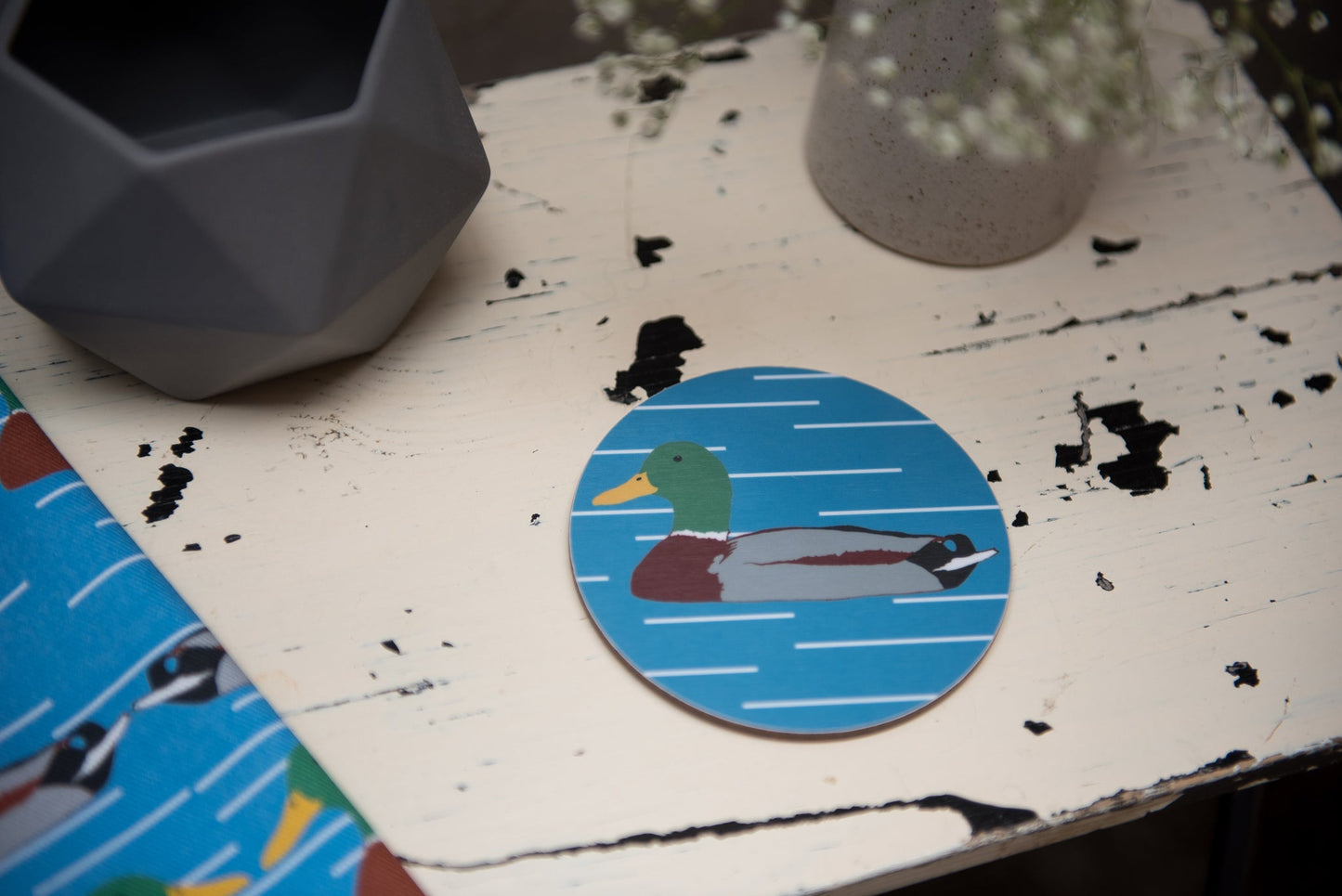 Posavasos de pato real