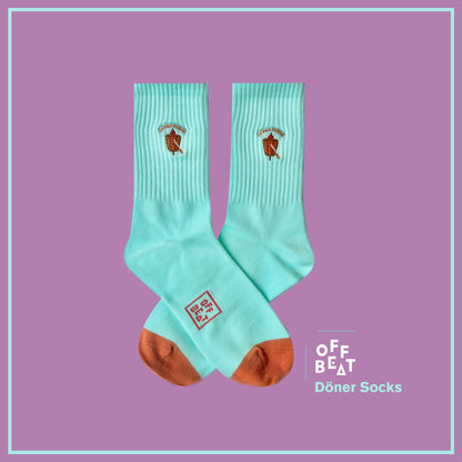 Chaussettes Brodées Döner Kebab