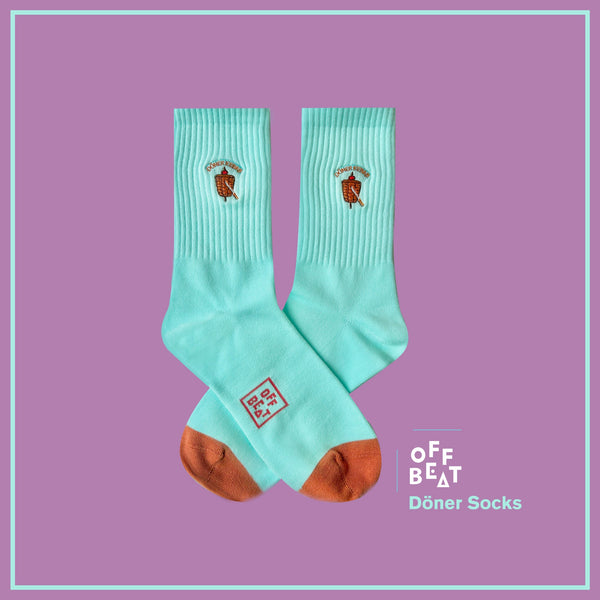 Chaussettes Brodées Döner Kebab