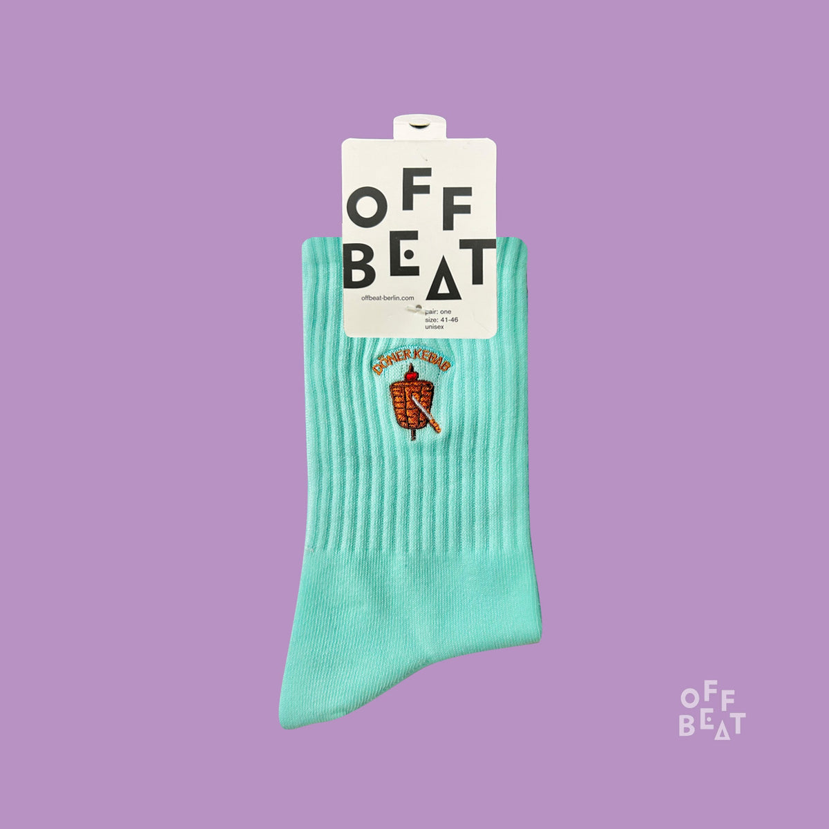Chaussettes Brodées Döner Kebab