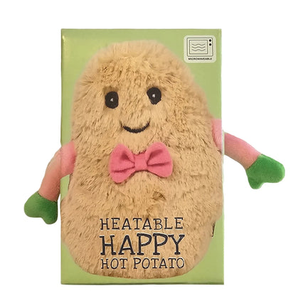 coussin chauffant patate chaude heureuse