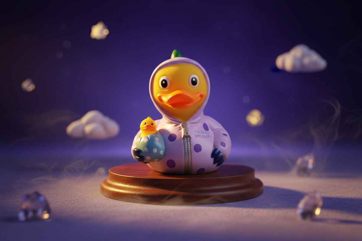 Pato pato, o dragão mágico