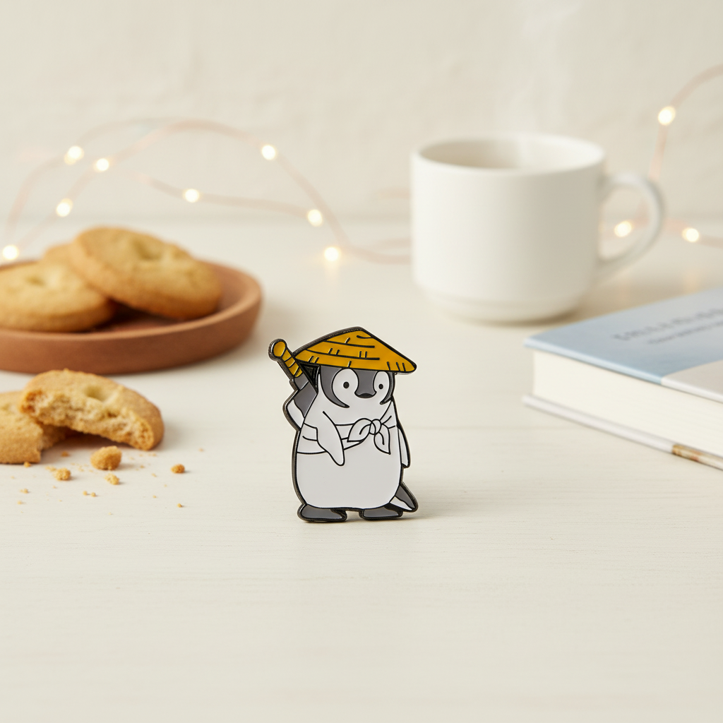 Pin's Pingouin Samouraï