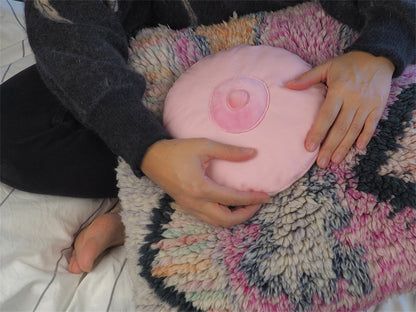 Pink Breast Warmer and Cuddler