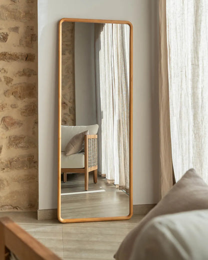 Espejo de pared rectangular madera - CRETA