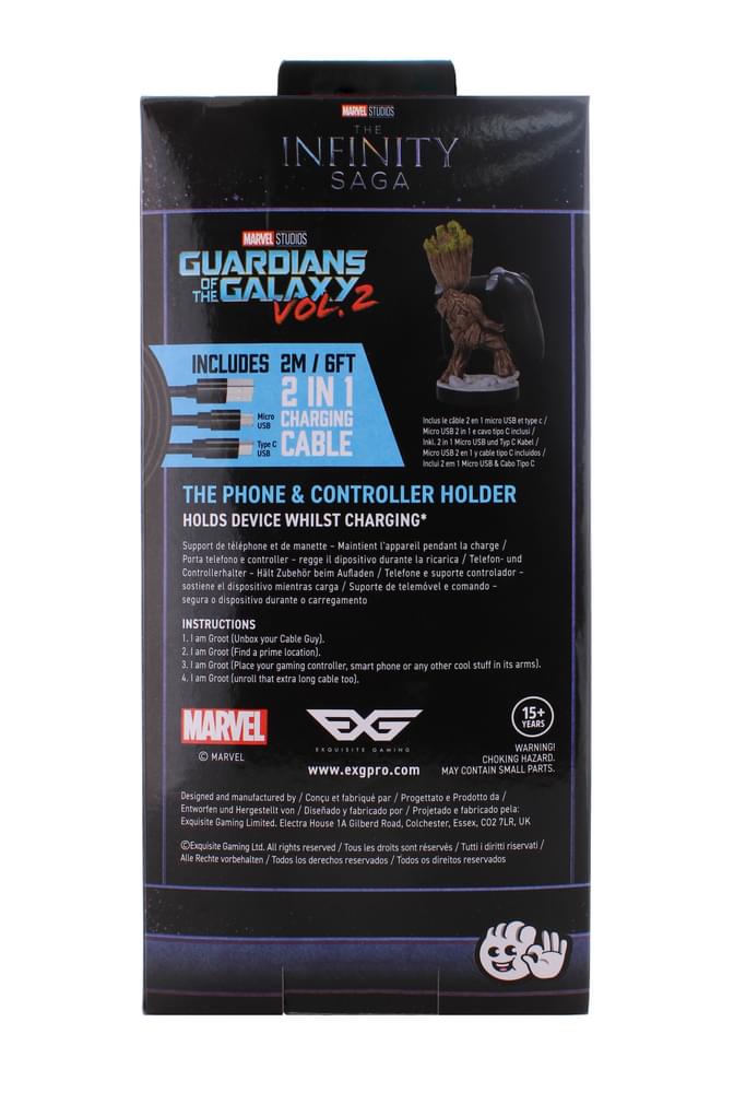 Groot Cable Guy Teléfono y Controlador Titular de Guardianes de la Galaxia - Groot